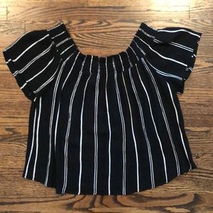 off-the-shoulder t-shirt